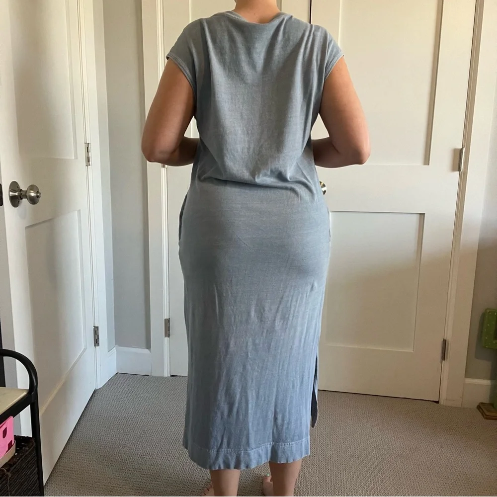 Double Zero Light Blue Midi Dress Size Large - Picture 4 of 8